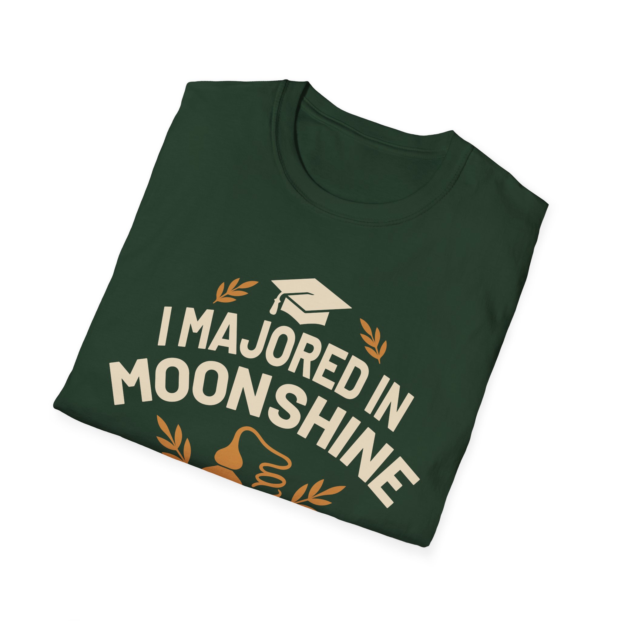 "I Majored In Moonshine” Unisex T-Shirt - Image 39