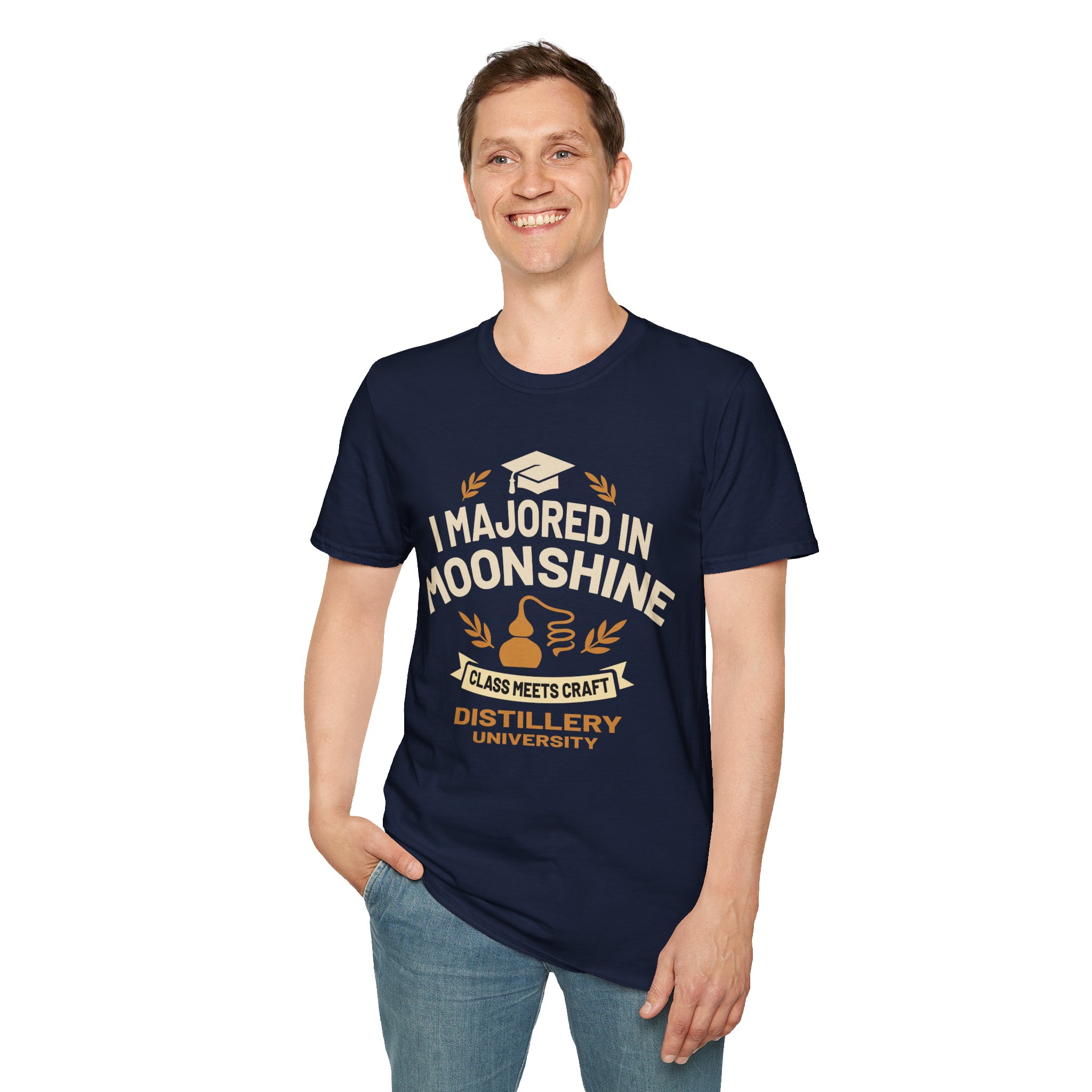 "I Majored In Moonshine” Unisex T-Shirt - Image 54