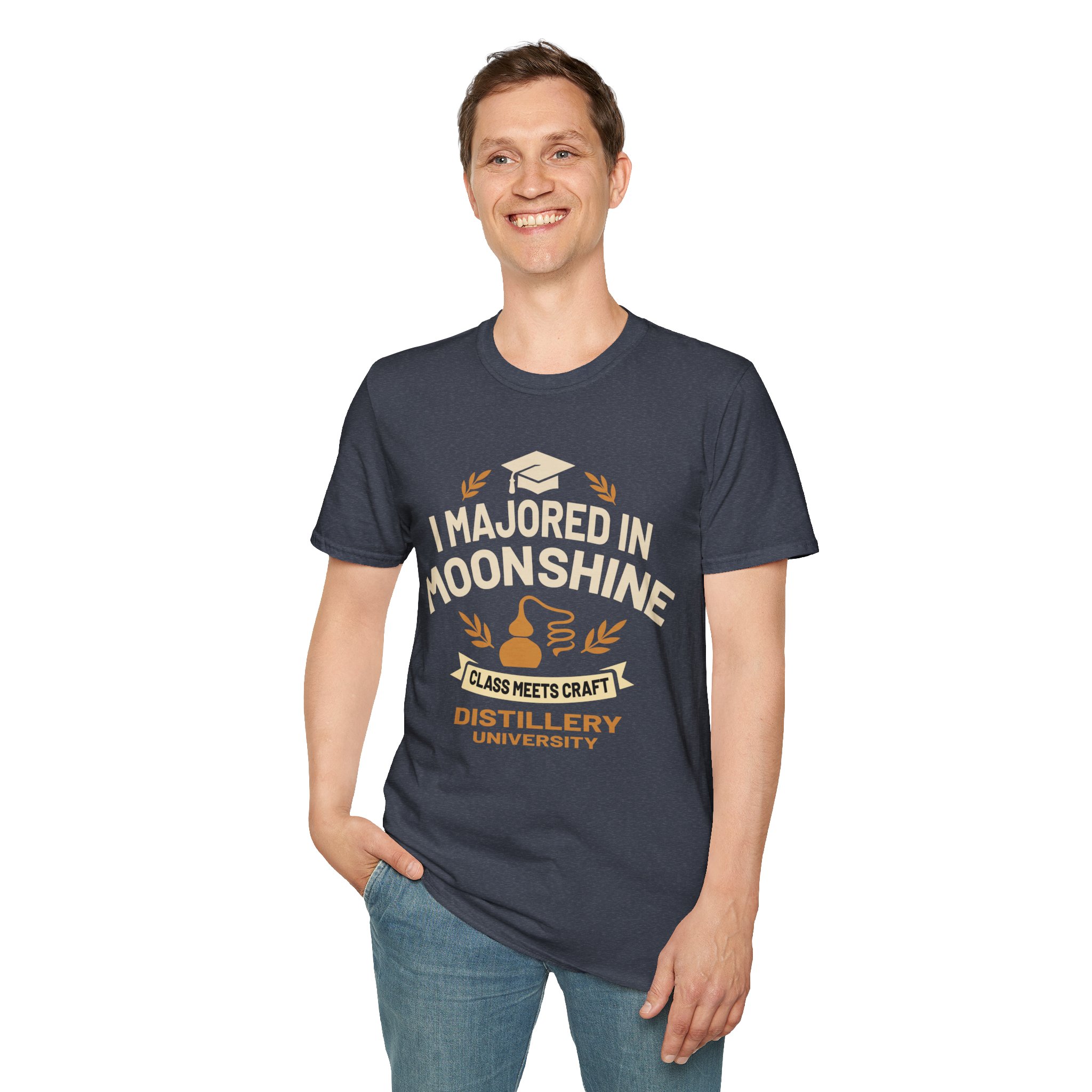 "I Majored In Moonshine” Unisex T-Shirt - Image 61