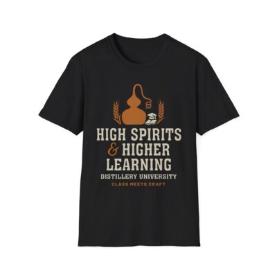 "High Spirits & Higher Learning” Unisex T-Shirt