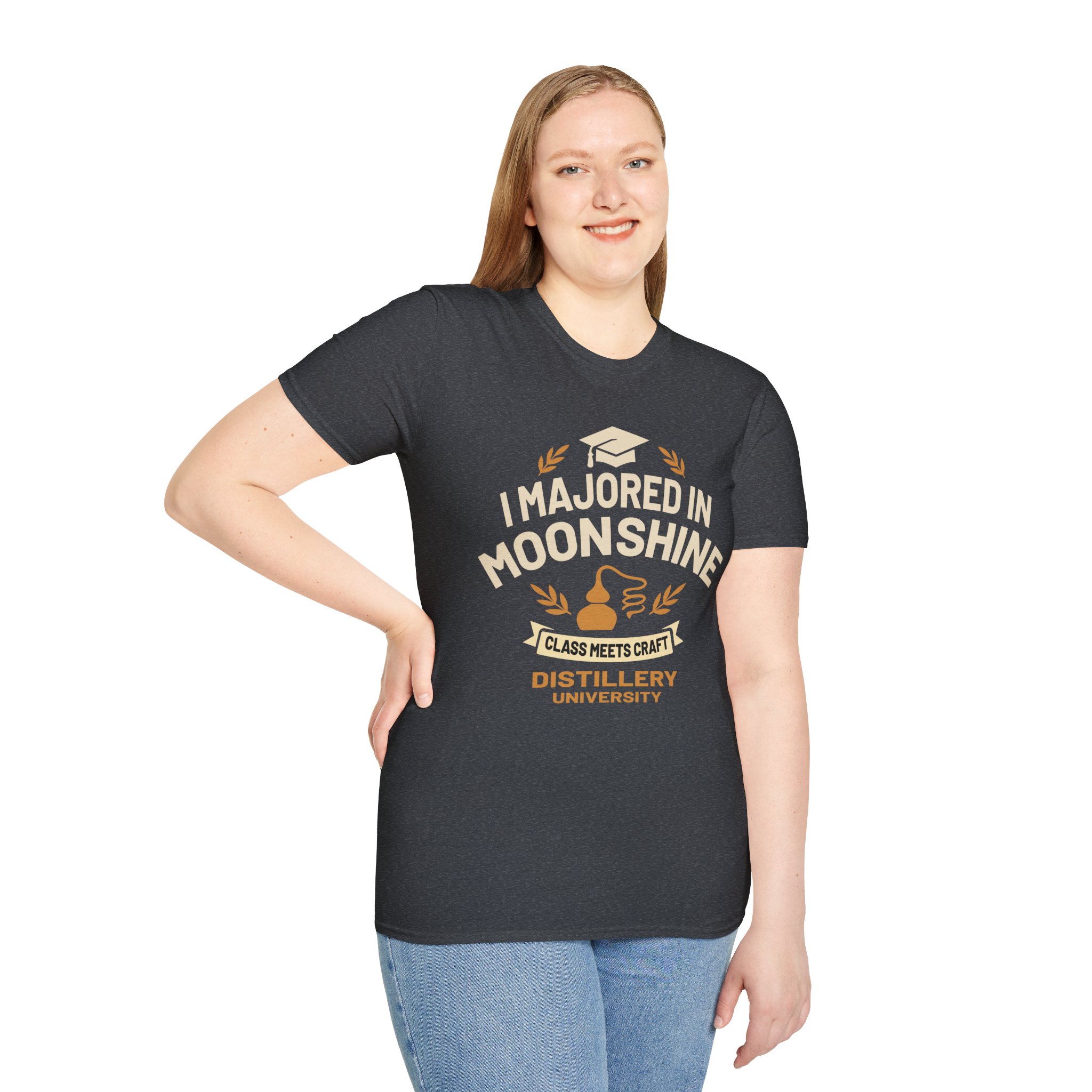 "I Majored In Moonshine” Unisex T-Shirt - Image 48
