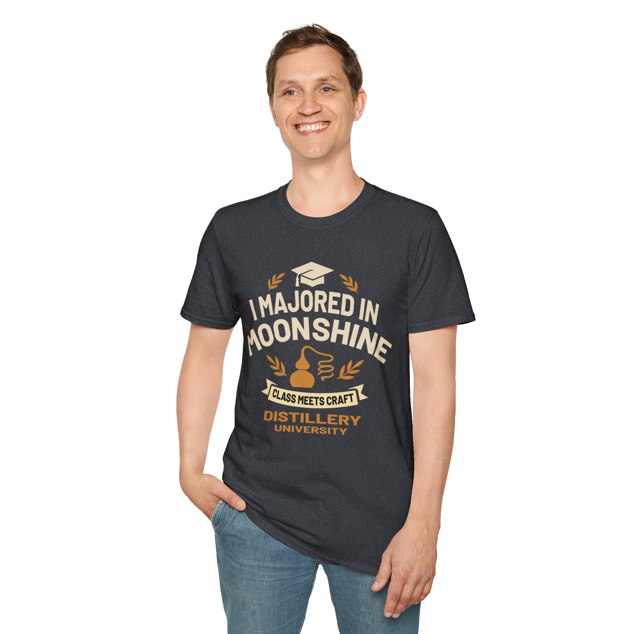 "I Majored In Moonshine” Unisex T-Shirt - Image 47