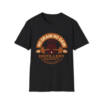 "No Grain No Gain w/ Barbell” Unisex T-Shirt