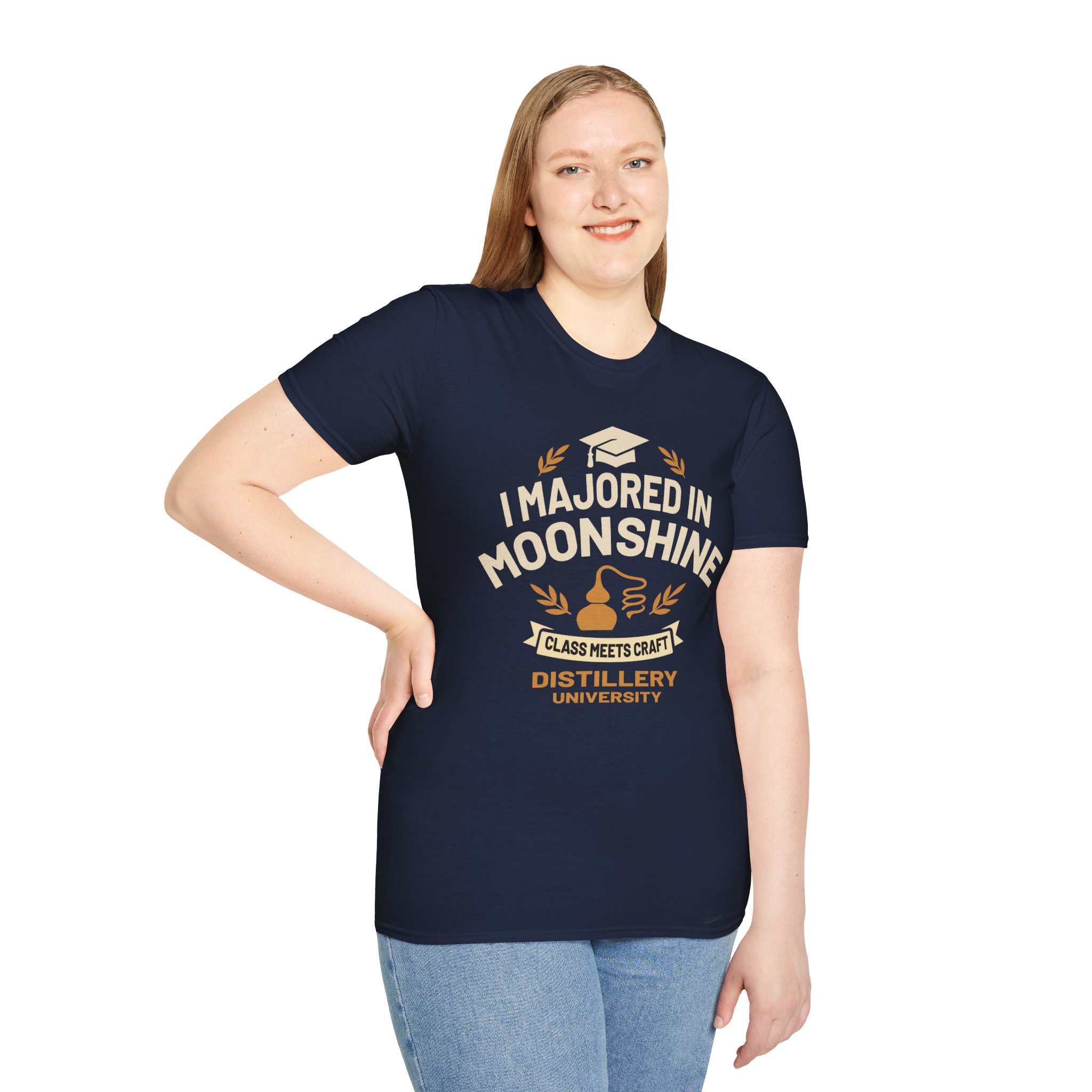 "I Majored In Moonshine” Unisex T-Shirt - Image 55