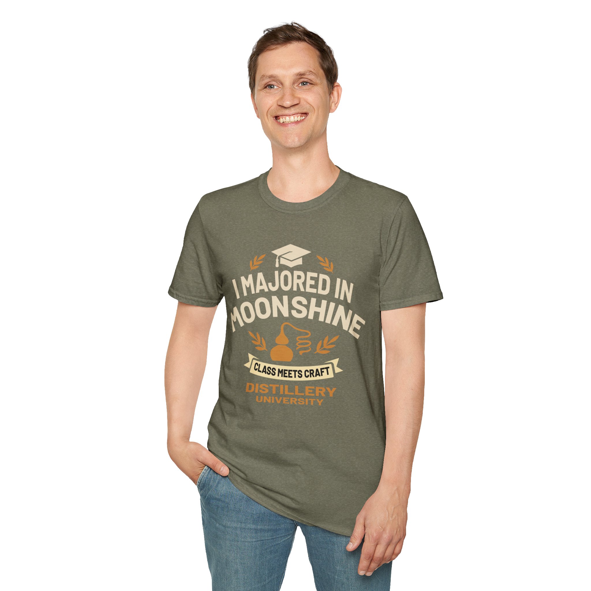 "I Majored In Moonshine” Unisex T-Shirt - Image 33